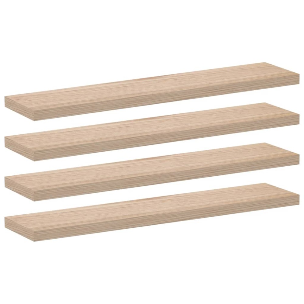 vidaXL Ράφια Τοίχου 4 τεμ. 110x23,5x4 εκ. Επεξεργασμένο Ξύλο