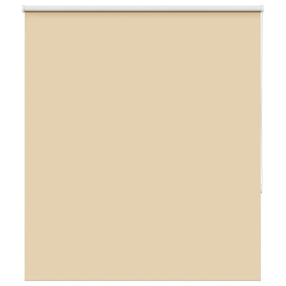 vidaXL Roller Blind Blackout Μπεζ 140x130 cm Πλάτος υφάσματος 136,6cm