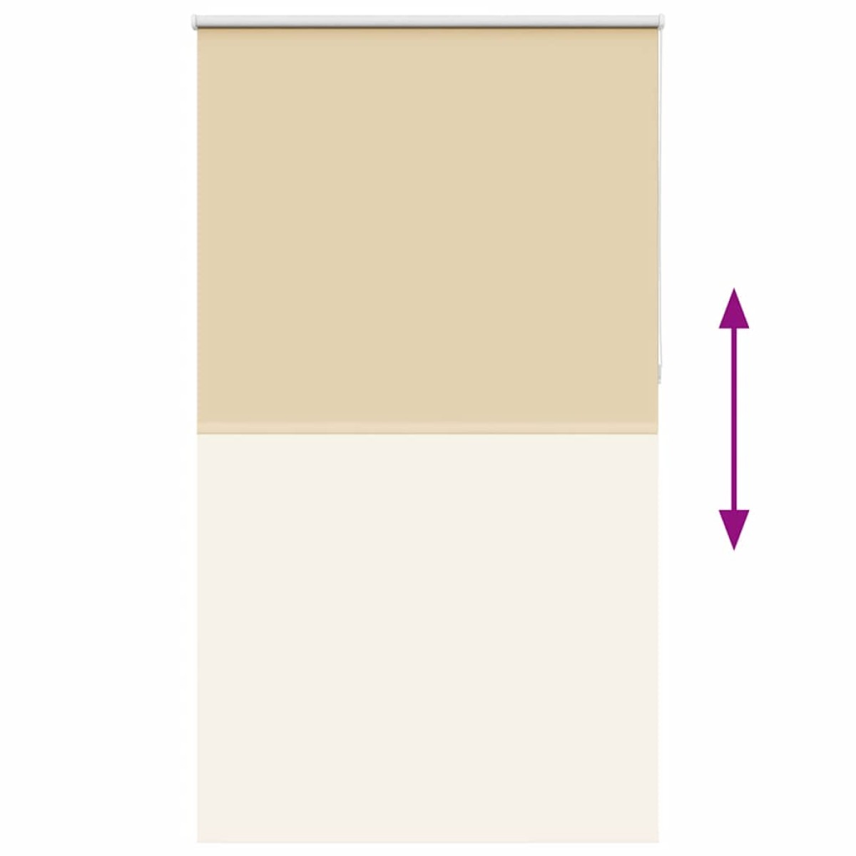 vidaXL Ρολέρ Μπλακάουτ Μπεζ 120x210 cm Πλάτος υφάσματος 116,6 cm