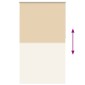 vidaXL Roller Blind Blackout Μπεζ 135x210 cm Πλάτος υφάσματος 131,6cm