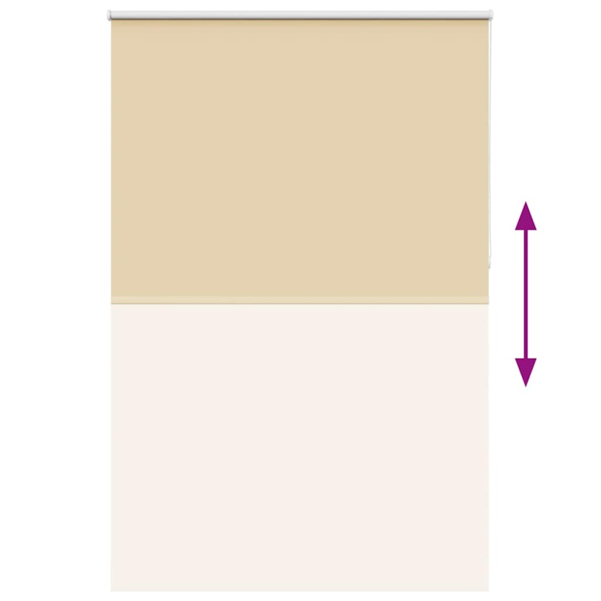 vidaXL Roller Blind Blackout Μπεζ 165x210 cm Πλάτος υφάσματος 161,6cm