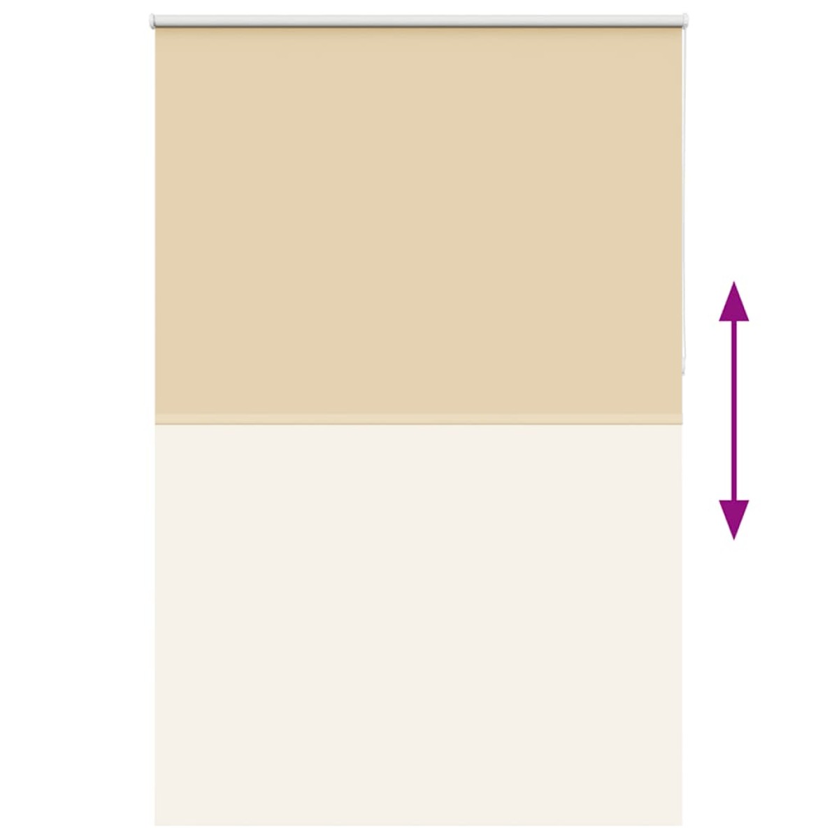 vidaXL Roller Blind Blackout Μπεζ 165x230 cm Πλάτος υφάσματος 161,6cm