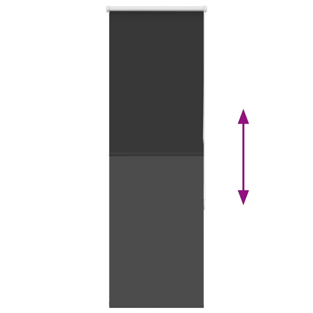 vidaXL Roller Blind Blackout Μαύρο 40x175 cm Πλάτος υφάσματος 35,7 cm
