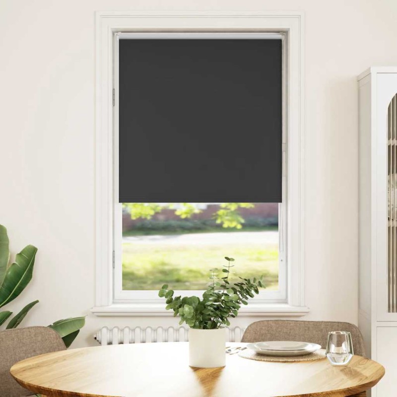 vidaXL Ρολέρ Μπλακάουτ Μαύρο 75x175 cm Πλάτος υφάσματος 70,7 cm