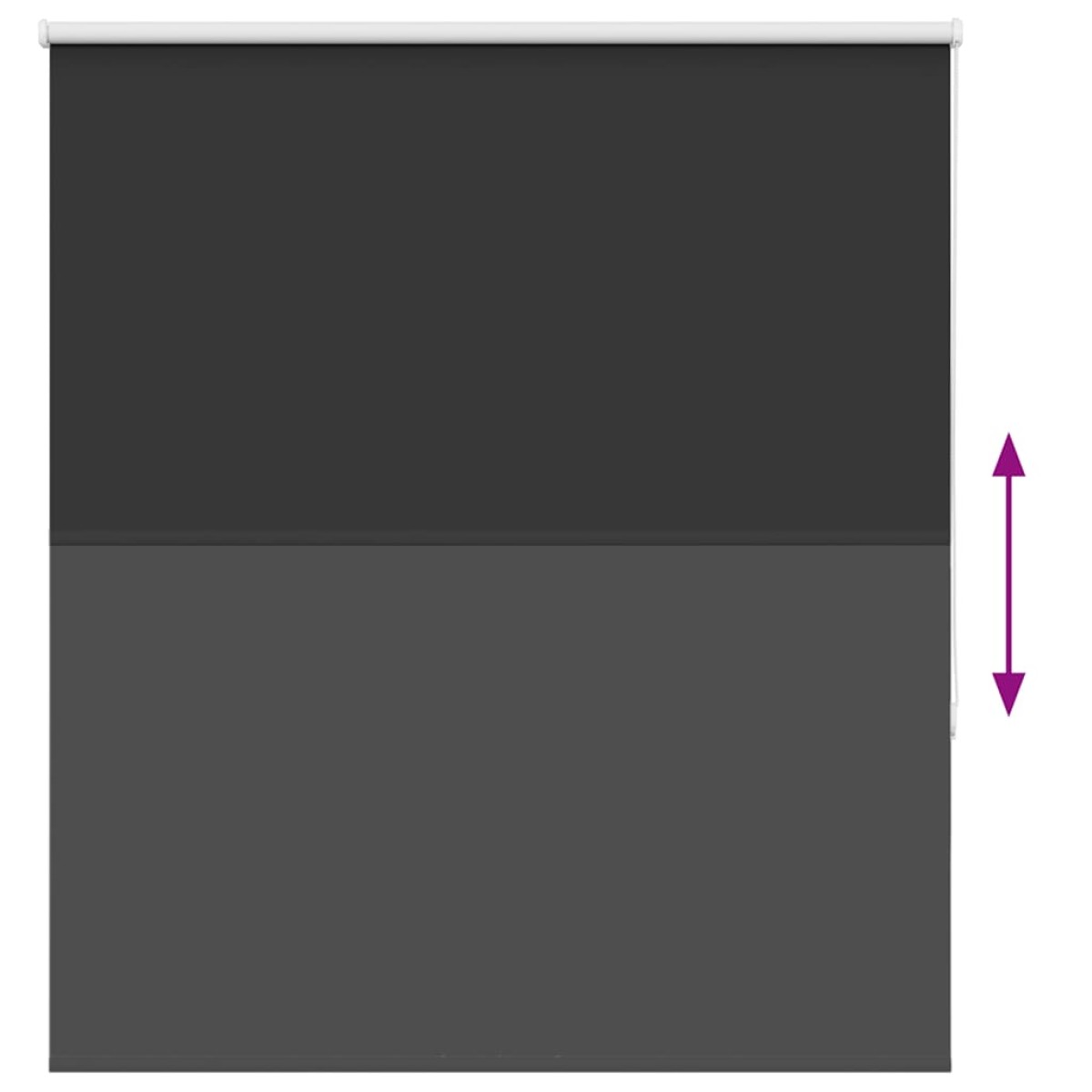 vidaXL Ρολέρ Μπλακάουτ Μαύρο 120x175 cm Πλάτος υφάσματος 116,6 cm