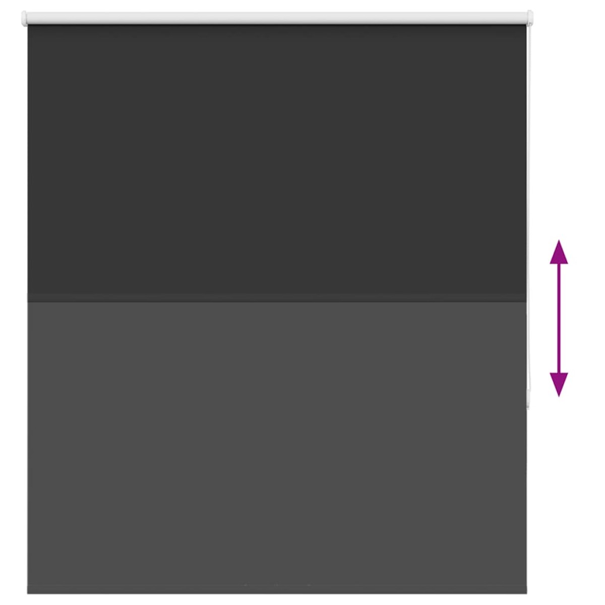 vidaXL Roller Blind Blackout Μαύρο 140x175 cm Πλάτος υφάσματος 136,6cm