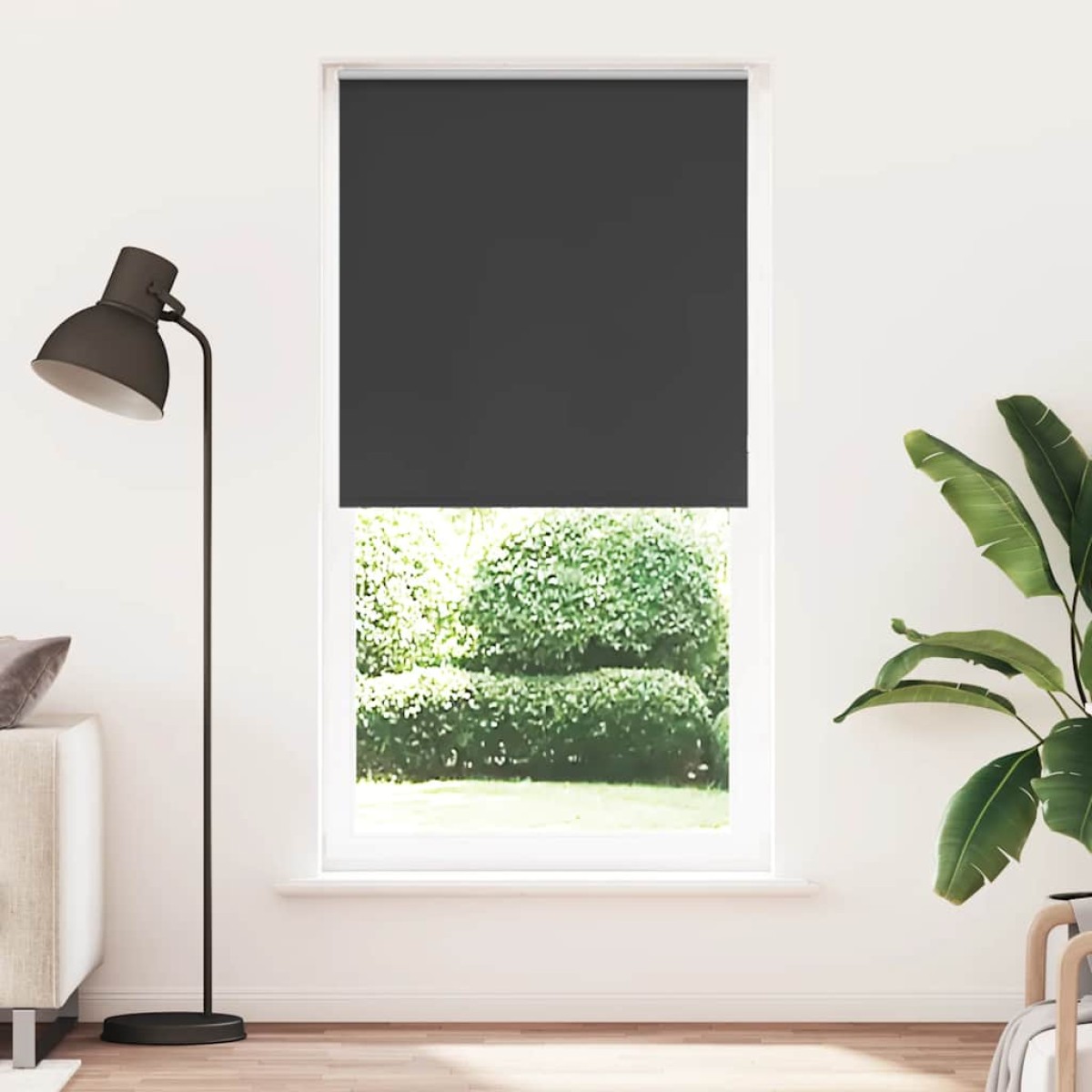 vidaXL Ρολέρ Μπλακάουτ Μαύρο 115x210 cm Πλάτος υφάσματος 110,7 cm