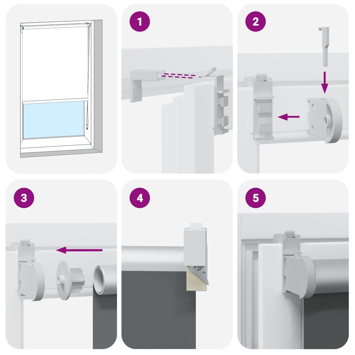 vidaXL Roller Blind Blackout Μαύρο 160x230 cm Πλάτος υφάσματος 156,6cm