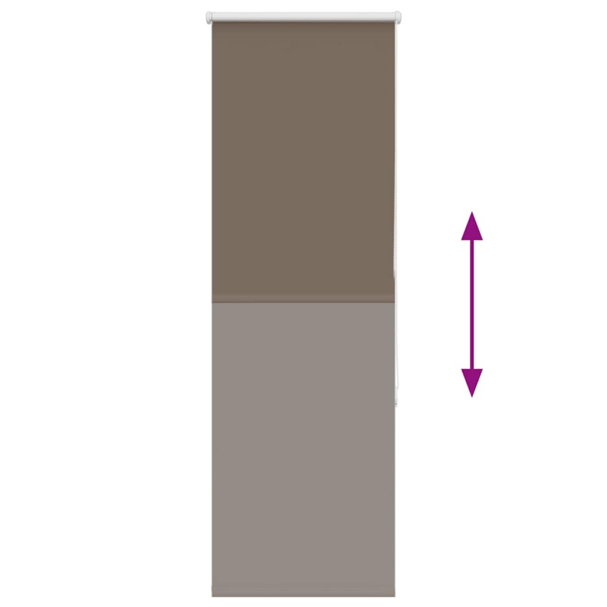vidaXL Ρολέρ Μπλακάουτ Coffee 60x130 εκ. Πλάτος υφάσματος 55,7 εκ.