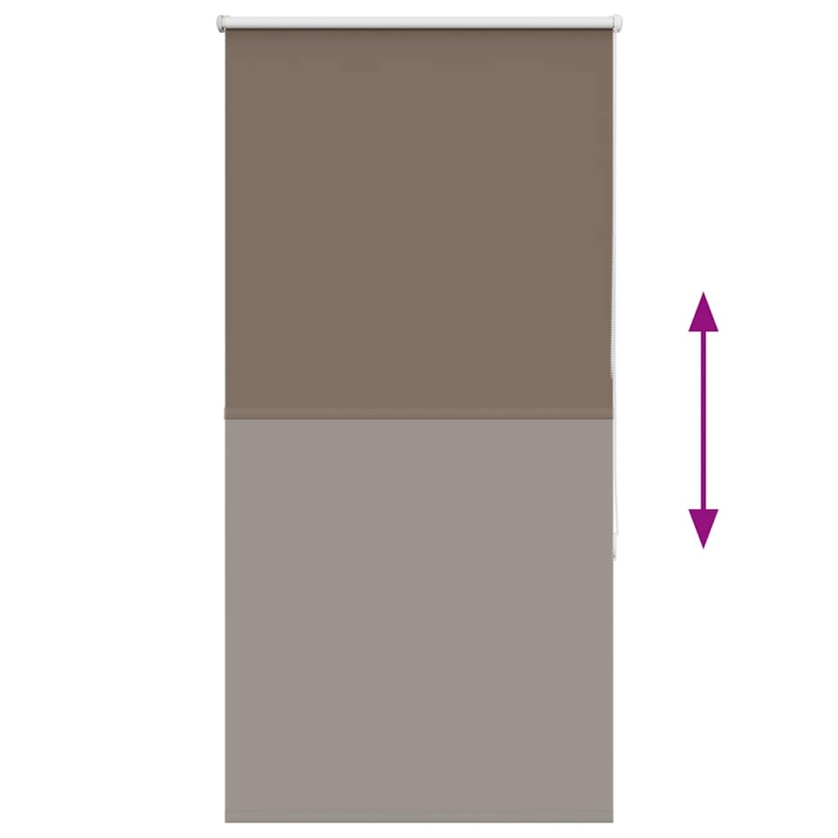 vidaXL Ρολέρ Μπλακάουτ Coffee 70x130 εκ. Πλάτος υφάσματος 65,7 εκ.