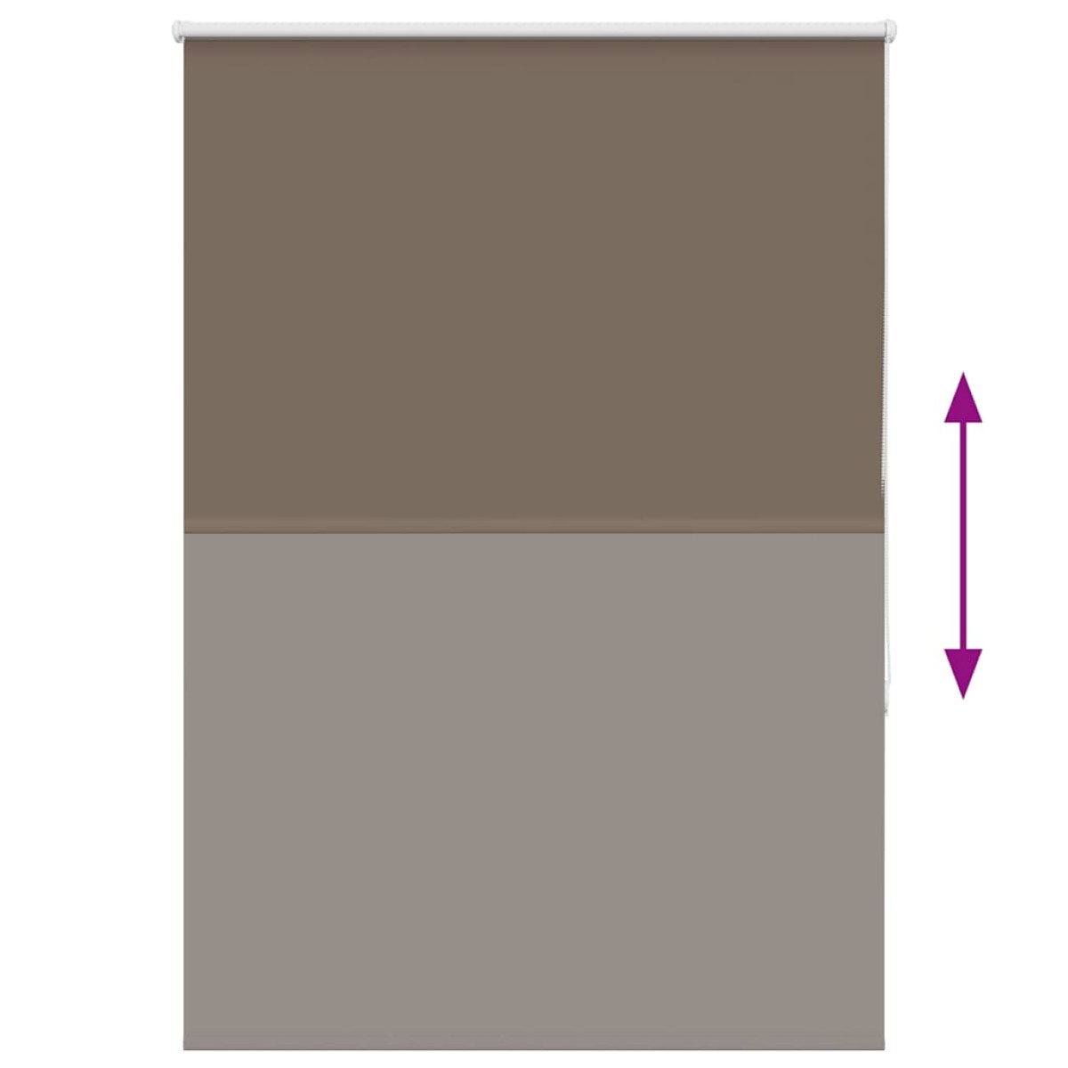 vidaXL Ρολέρ Μπλακάουτ Coffee 115x130 εκ. Πλάτος υφάσματος 110,7 εκ.
