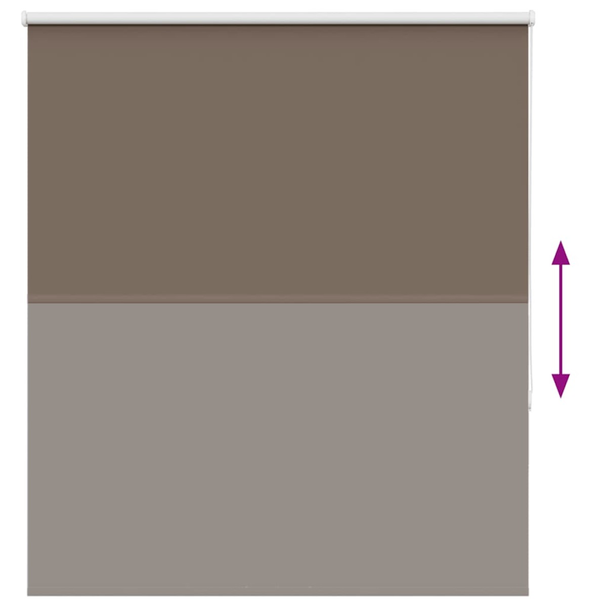 vidaXL Ρολέρ Μπλακάουτ Coffee 140x130 εκ. Πλάτος υφάσματος 136,6εκ.