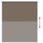vidaXL Ρολέρ Μπλακάουτ Coffee 140x130 εκ. Πλάτος υφάσματος 136,6εκ.