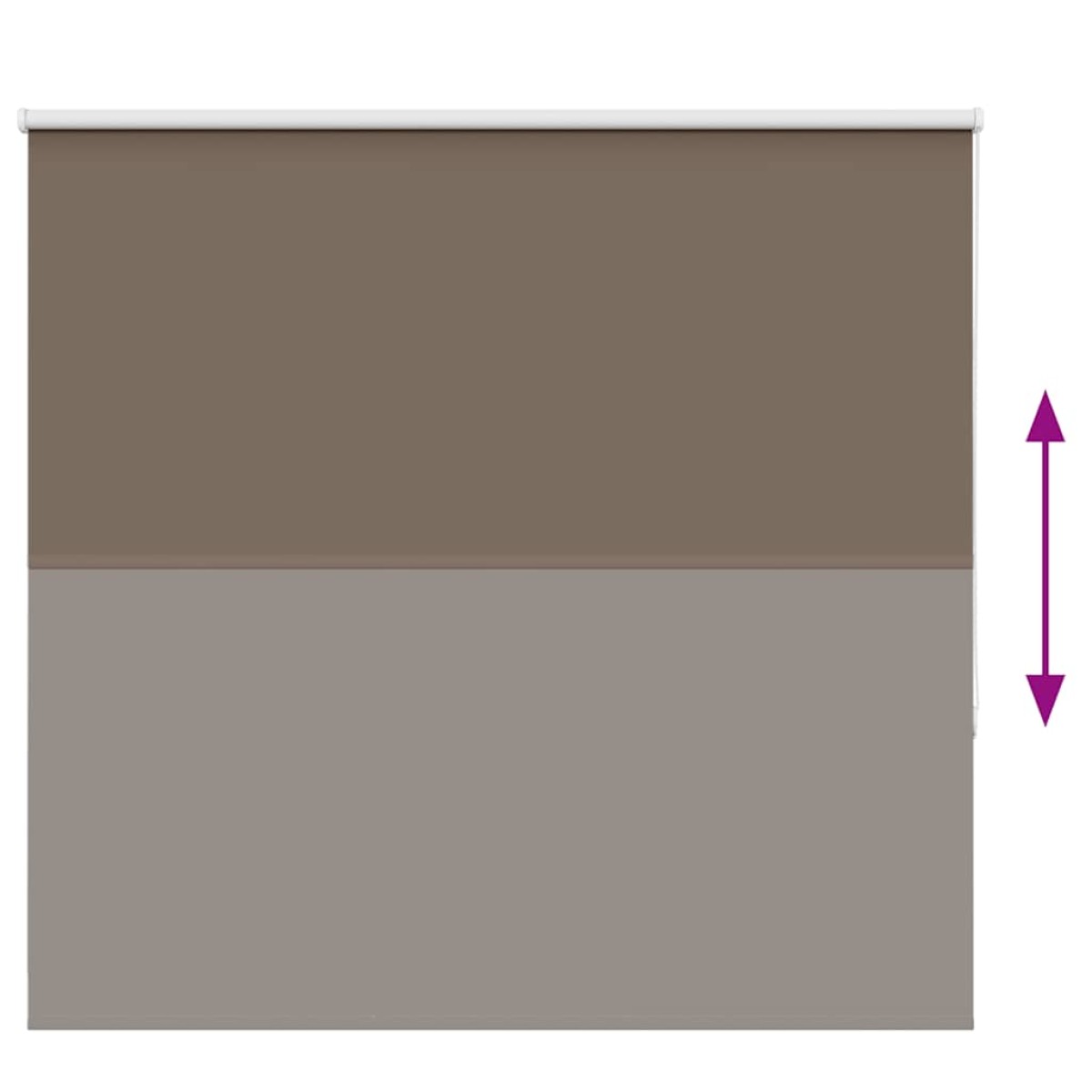 vidaXL Ρολέρ Μπλακάουτ Coffee 150x130 εκ. Πλάτος υφάσματος 146,6εκ.