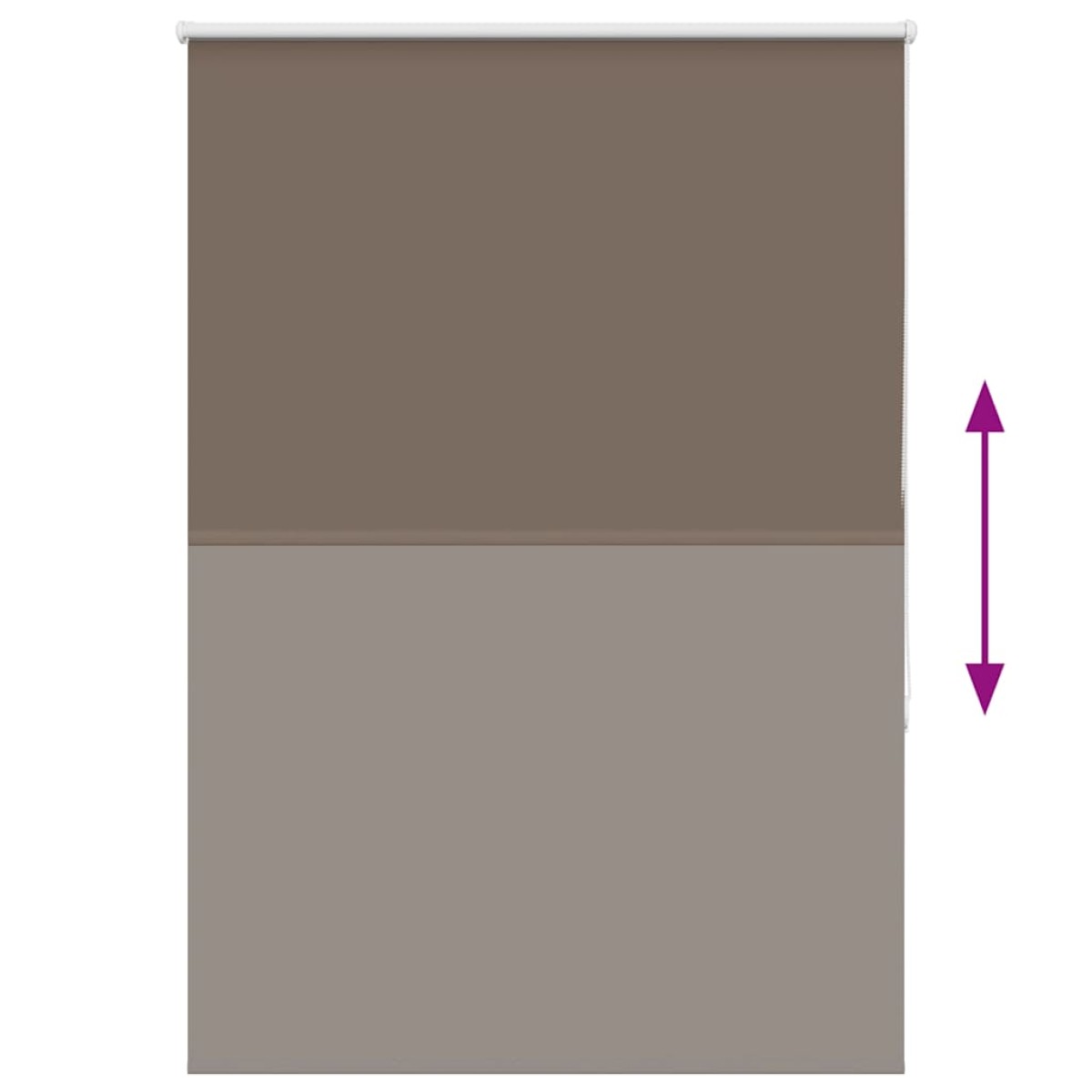 vidaXL Ρολέρ Μπλακάουτ Coffee 115x150 εκ. Πλάτος υφάσματος 110,7 εκ.