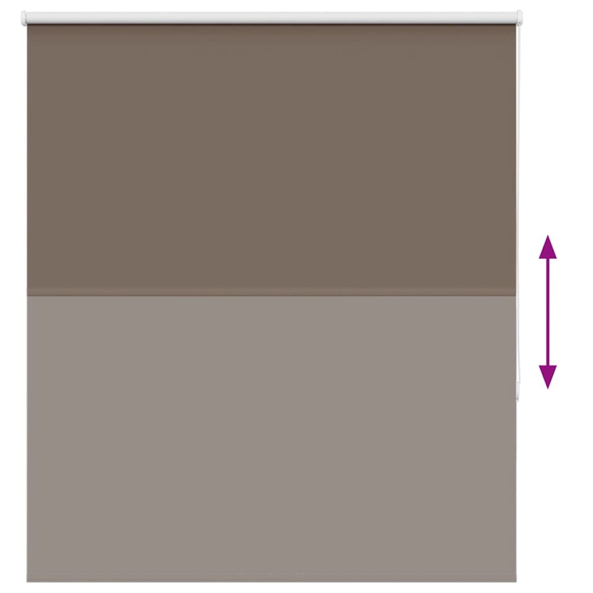 vidaXL Ρολέρ Μπλακάουτ Coffee 130x150 εκ. Πλάτος υφάσματος 126,6εκ.