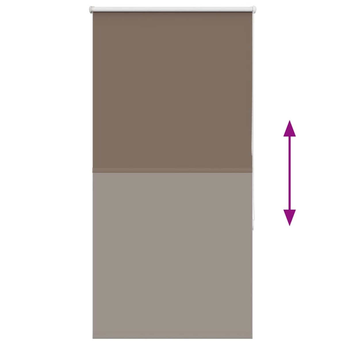 vidaXL Ρολέρ Μπλακάουτ Coffee 80x175 εκ. Πλάτος υφάσματος 75,7 εκ.