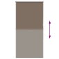 vidaXL Ρολέρ Μπλακάουτ Coffee 80x175 εκ. Πλάτος υφάσματος 75,7 εκ.