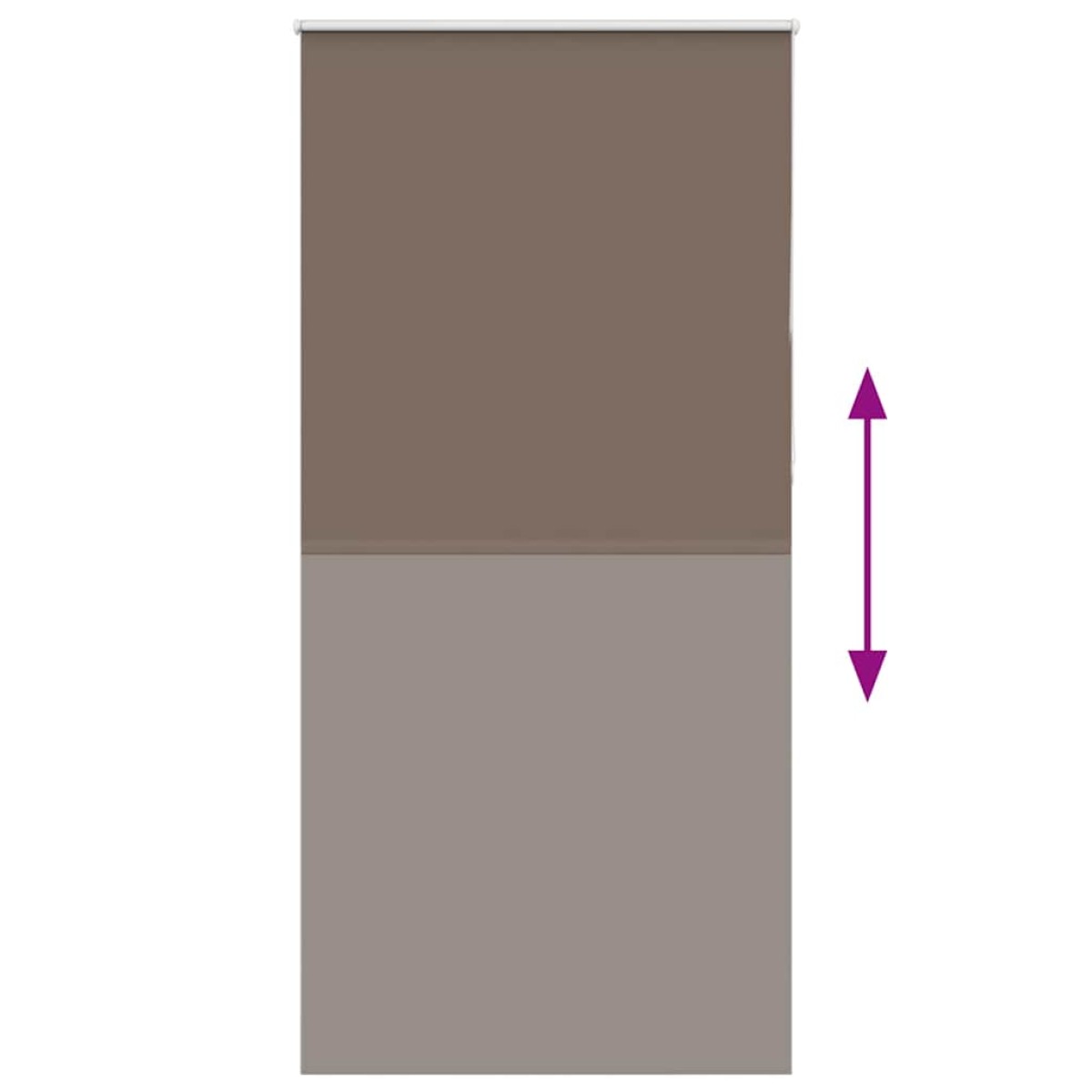vidaXL Ρολέρ Μπλακάουτ Coffee 100x230 εκ. Πλάτος υφάσματος 95,7 εκ.