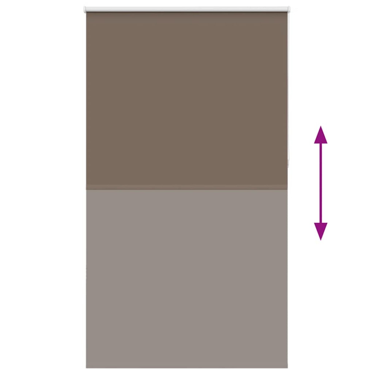 vidaXL Ρολέρ Μπλακάουτ Coffee 120x230 εκ. Πλάτος υφάσματος 116,6 εκ.