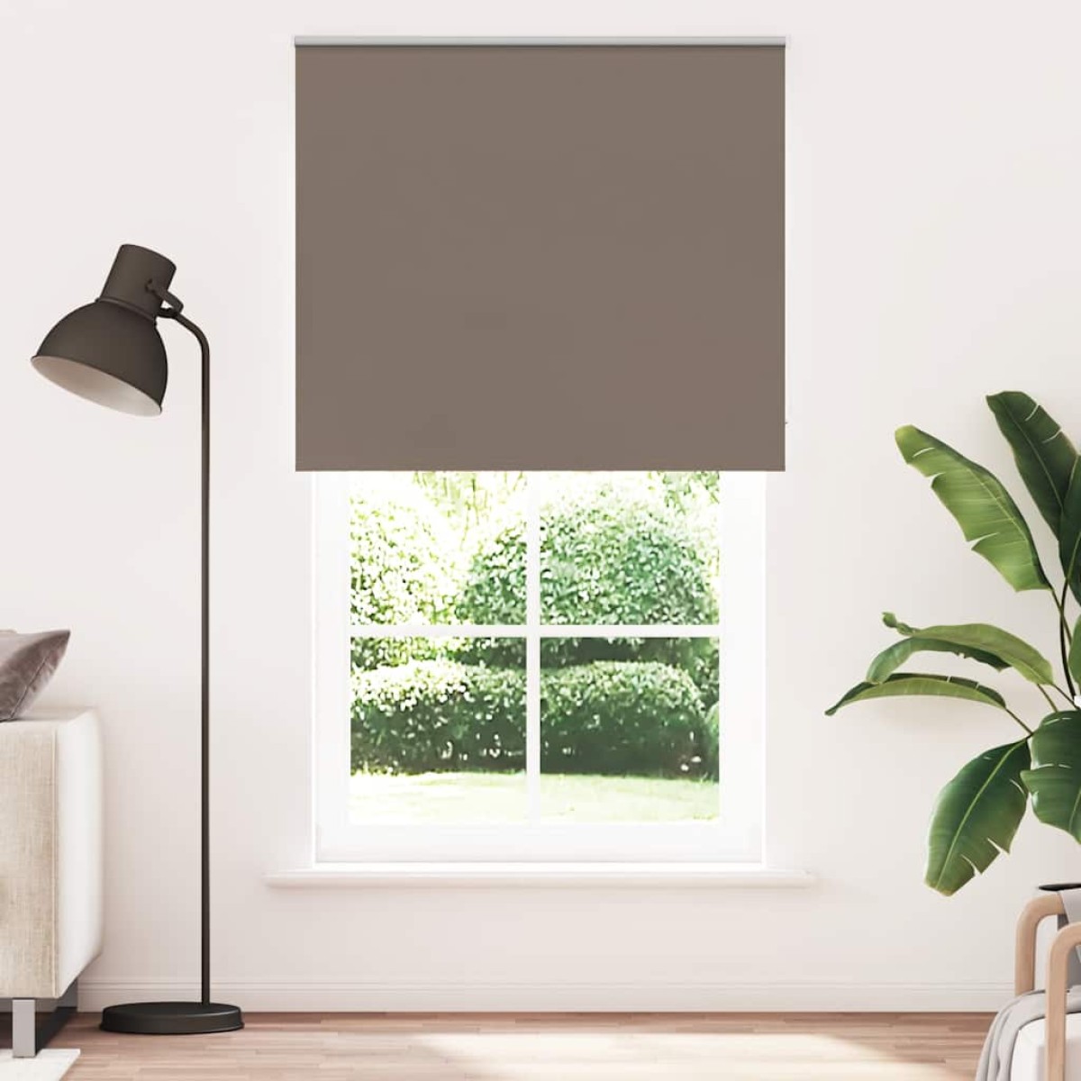 vidaXL Στόρι Συσκότισης Καφέ 125x230 εκ. Πλάτος Υφάσματος 121,6 εκ. Πολυεστέρας