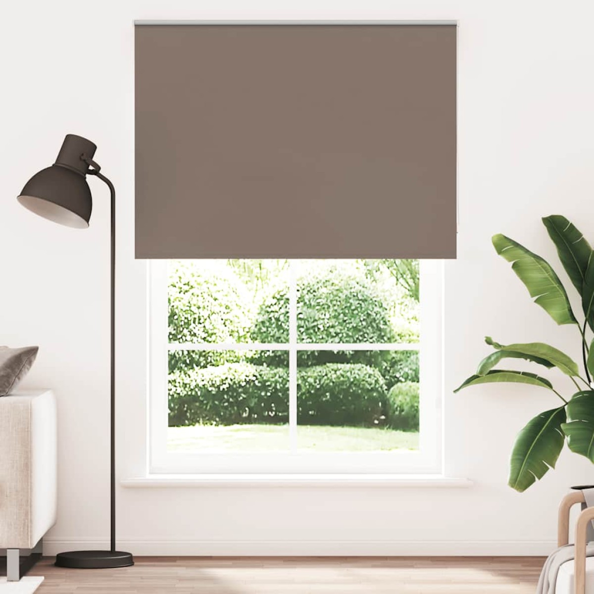 vidaXL Στόρι Συσκότισης Καφέ 150x230 εκ. Πλάτος Υφάσματος 146,6 εκ. Πολυεστέρας