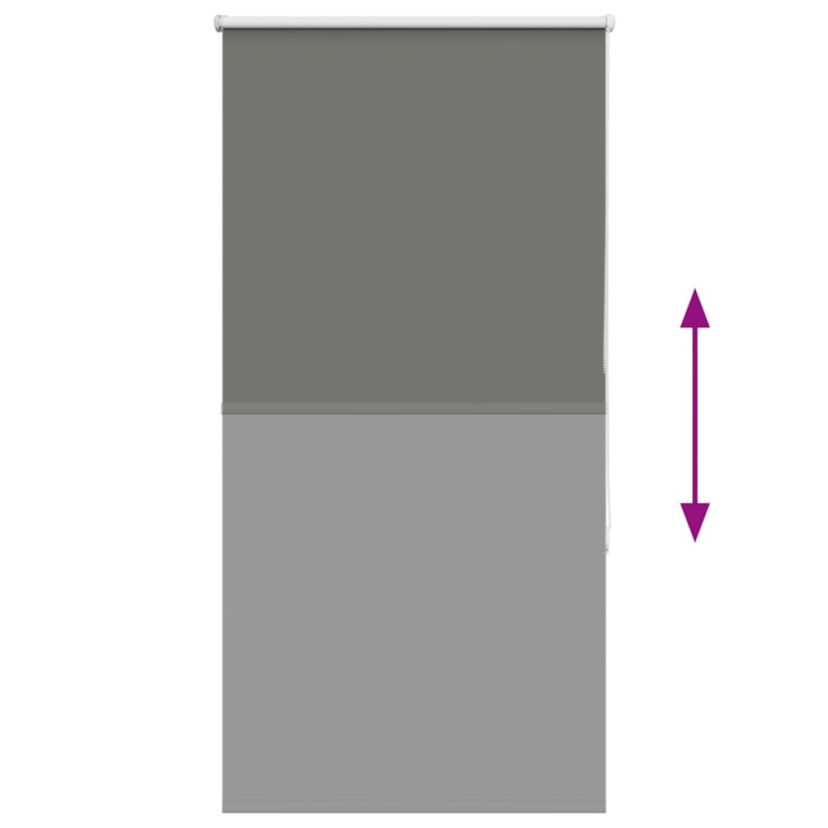 vidaXL Ρολέρ Μπλακάουτ γκρί 85x130 cm Πλάτος υφάσματος 80,7 cm