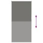 vidaXL Ρολέρ Μπλακάουτ γκρί 85x130 cm Πλάτος υφάσματος 80,7 cm