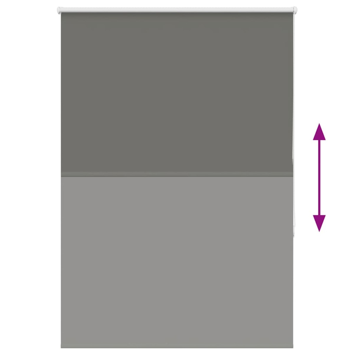 vidaXL Ρολέρ Μπλακάουτ γκρί 95x130 cm Πλάτος υφάσματος 90,7 cm