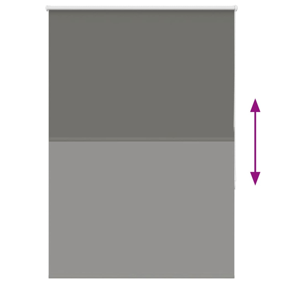 vidaXL Ρολέρ Μπλακάουτ γκρί 105x130 cm Πλάτος υφάσματος 100,7 cm