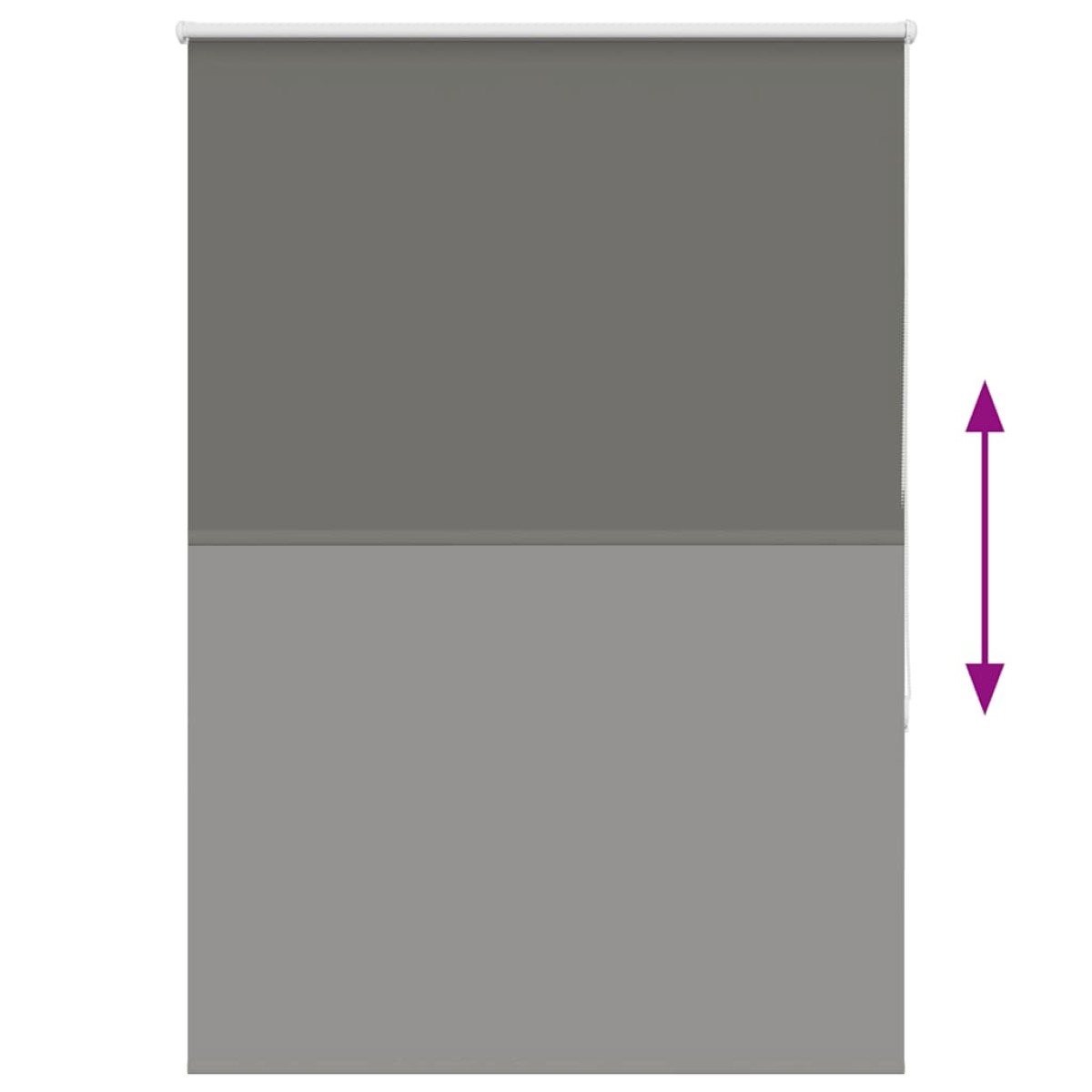 vidaXL Ρολέρ Μπλακάουτ γκρί 110x130 cm Πλάτος υφάσματος 105,7 cm