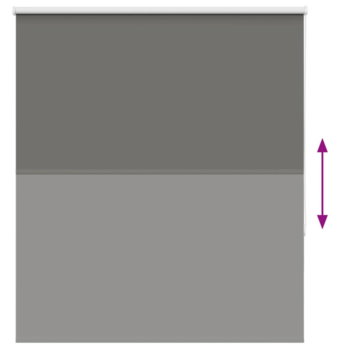 vidaXL Ρολέρ Μπλακάουτ γκρί 120x130 cm Πλάτος υφάσματος 116,6 cm