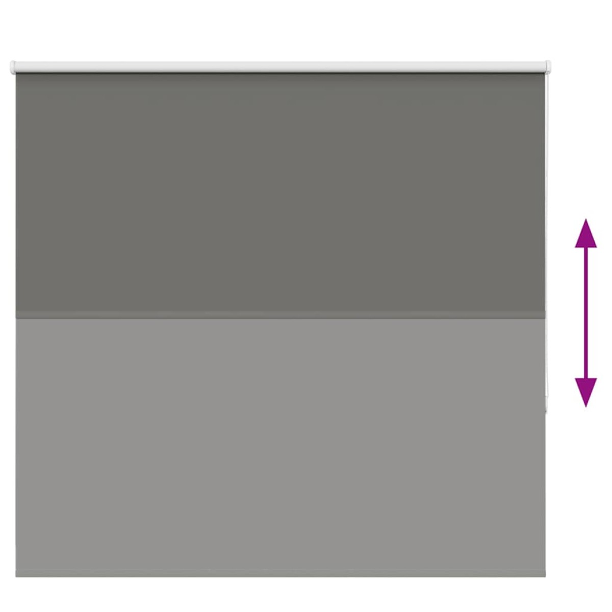vidaXL Roller Blind Blackout γκρί 160x130 cm Πλάτος υφάσματος 156,6cm