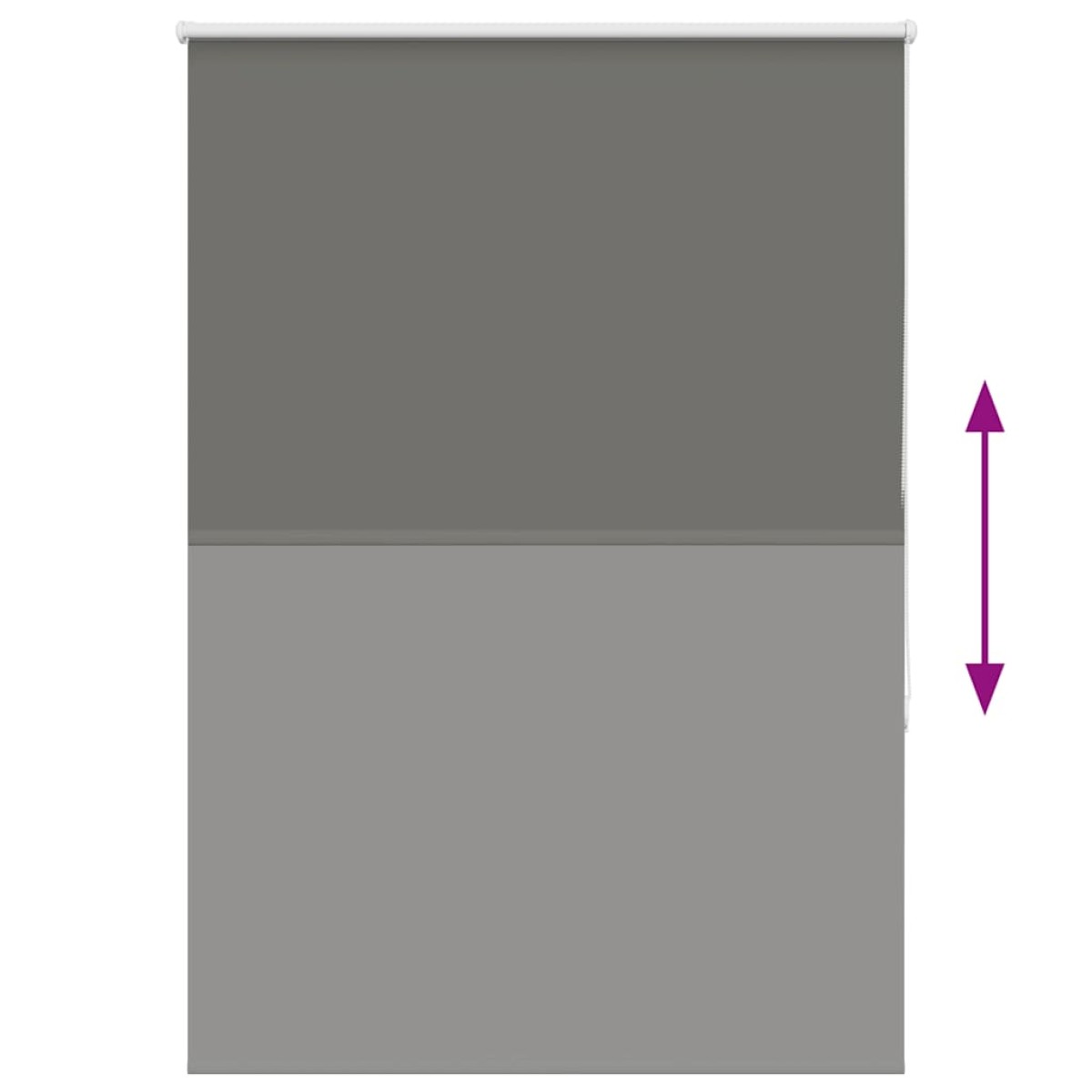 vidaXL Ρολέρ Μπλακάουτ γκρί 100x150 cm Πλάτος υφάσματος 95,7 cm