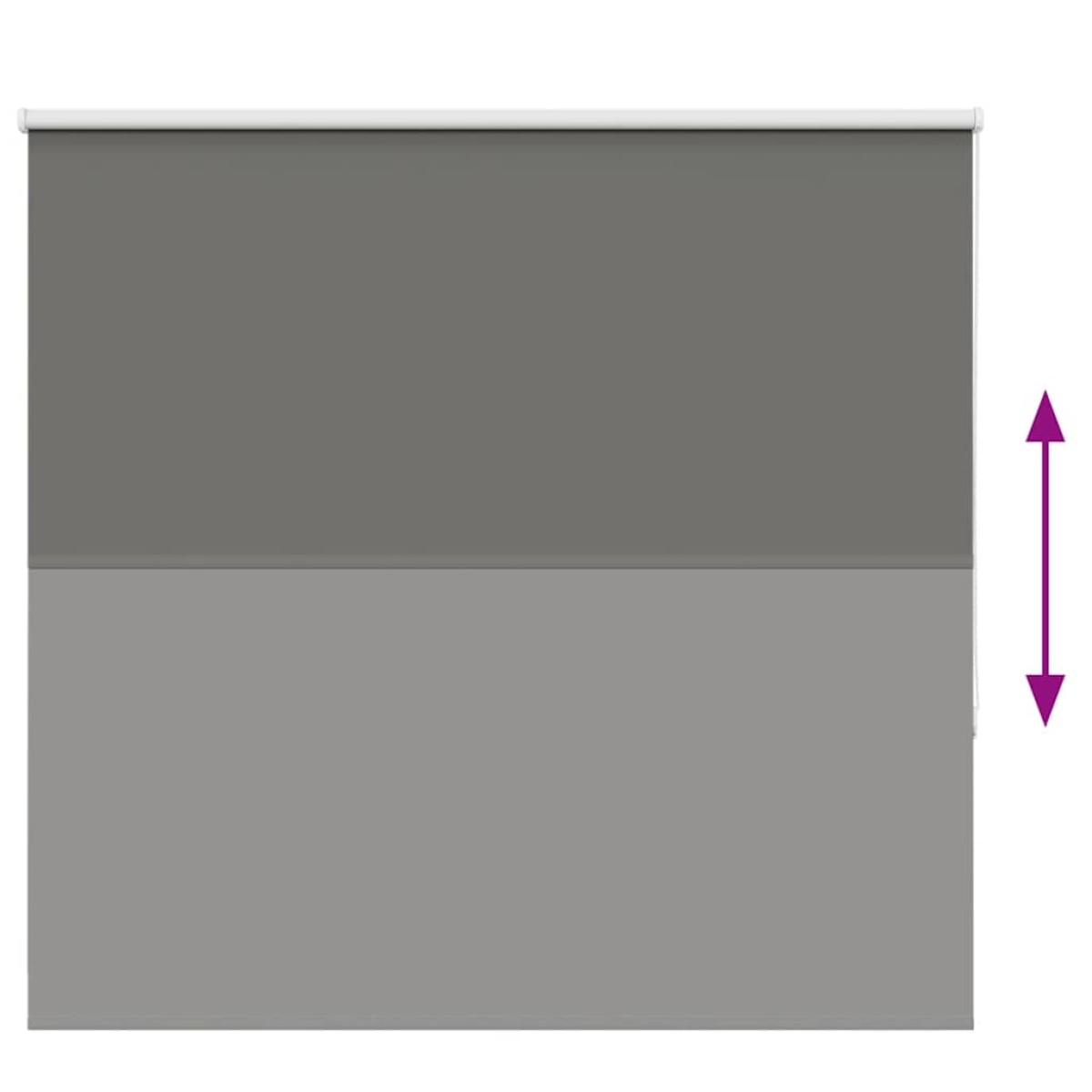 vidaXL Roller Blind Blackout γκρί 165x150 cm Πλάτος υφάσματος 161,6cm