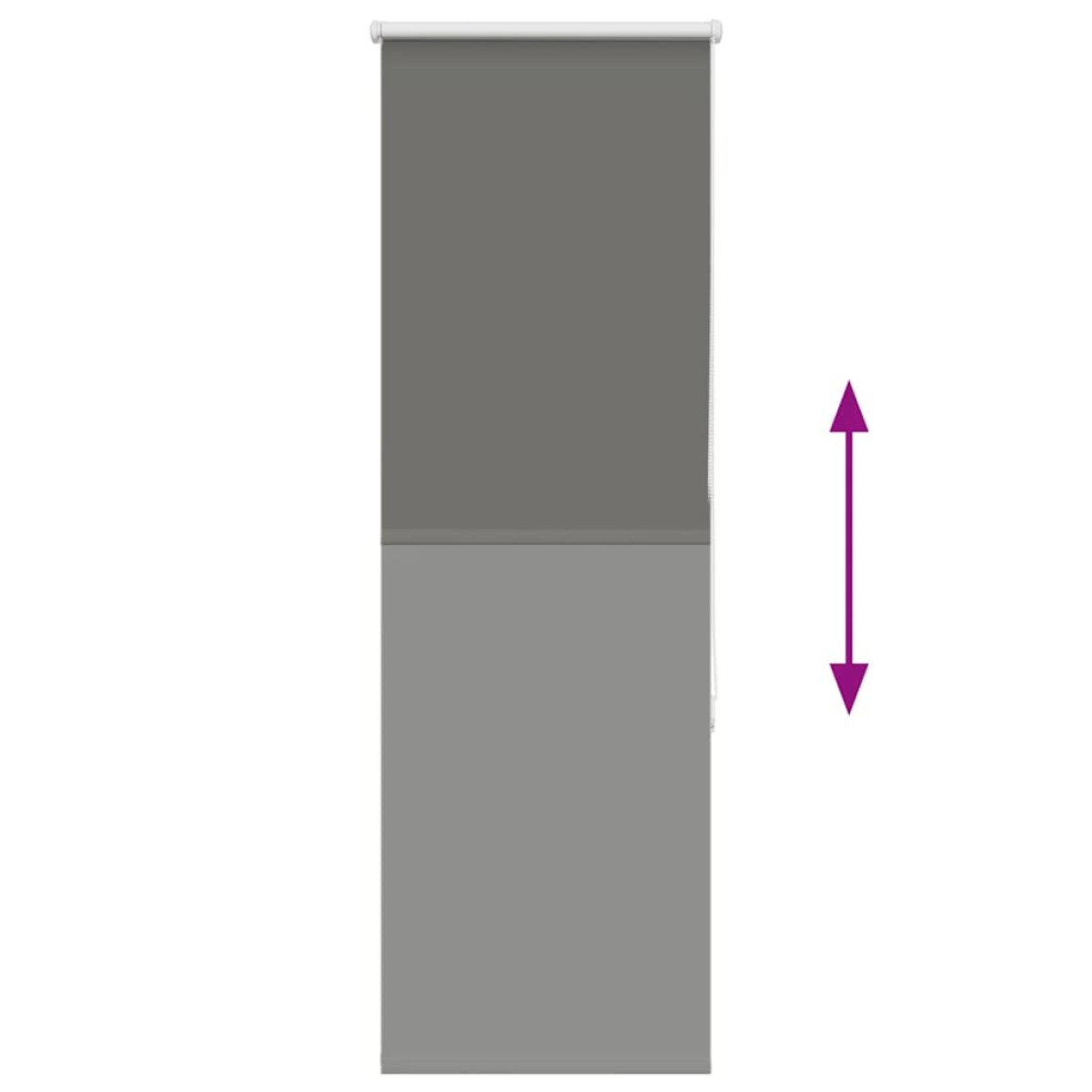 vidaXL Ρολέρ Μπλακάουτ γκρί 50x175 cm Πλάτος υφάσματος 45,7 cm