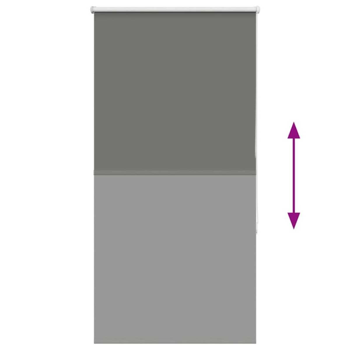 vidaXL Ρολέρ Μπλακάουτ γκρί 75x175 cm Πλάτος υφάσματος 70,7 cm