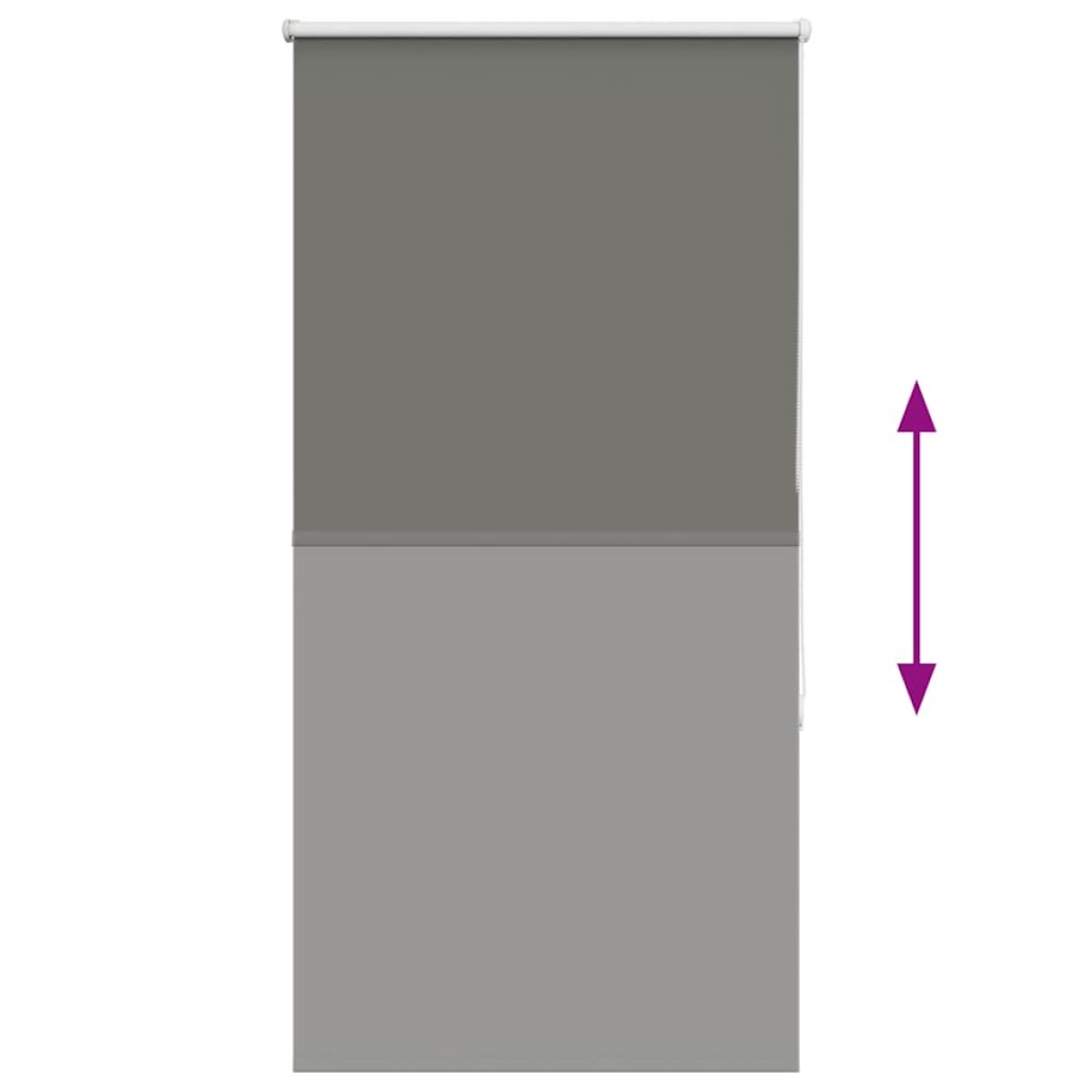 vidaXL Ρολέρ Μπλακάουτ γκρί 80x175 cm Πλάτος υφάσματος 75,7 cm