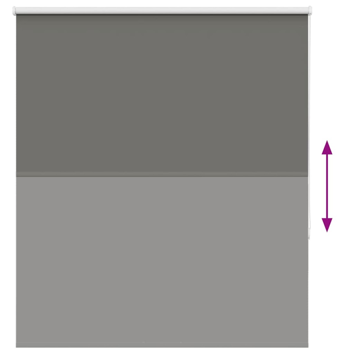 vidaXL Ρολέρ Μπλακάουτ γκρί 125x175 cm Πλάτος υφάσματος 121,6 cm
