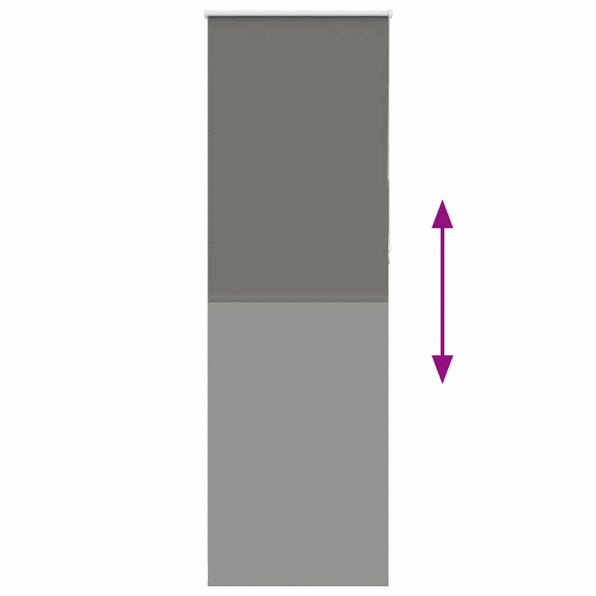 vidaXL Ρολέρ Μπλακάουτ γκρί 70x210 cm Πλάτος υφάσματος 65,7 cm