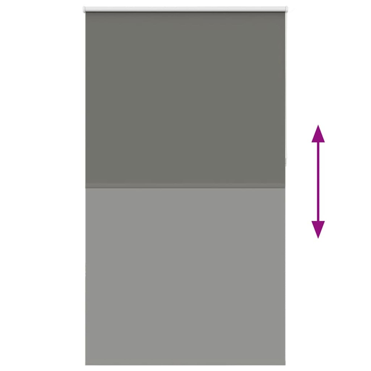 vidaXL Ρολέρ Μπλακάουτ γκρί 120x210 cm Πλάτος υφάσματος 116,6 cm