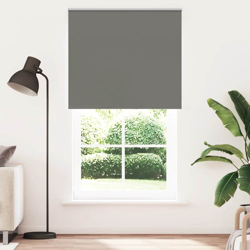 vidaXL Ρολέρ Μπλακάουτ γκρί 125x210 cm Πλάτος υφάσματος 121,6 cm