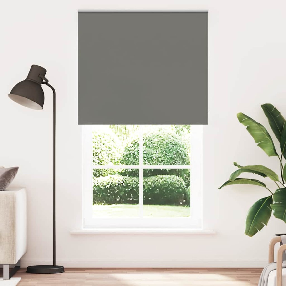 vidaXL Roller Blind Blackout γκρί 135x210 cm Πλάτος υφάσματος 131,6cm