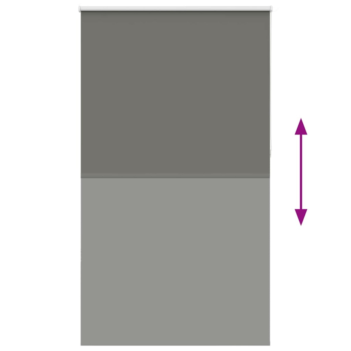 vidaXL Roller Blind Blackout γκρί 140x210 cm Πλάτος υφάσματος 136,6cm
