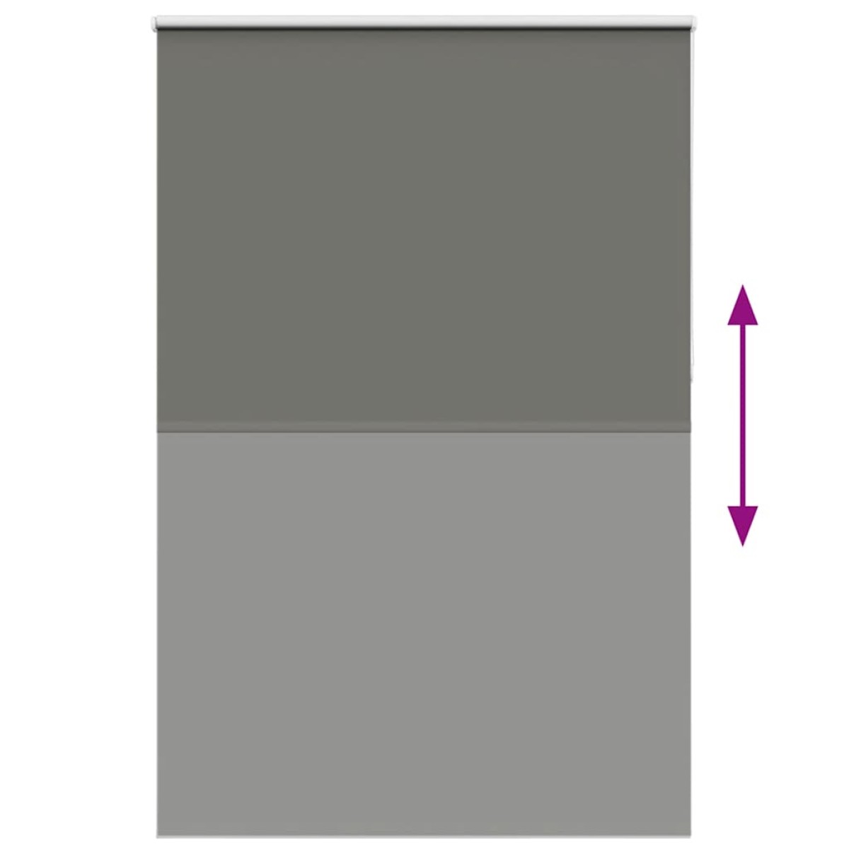 vidaXL Roller Blind Blackout γκρί 160x210 cm Πλάτος υφάσματος 156,6cm