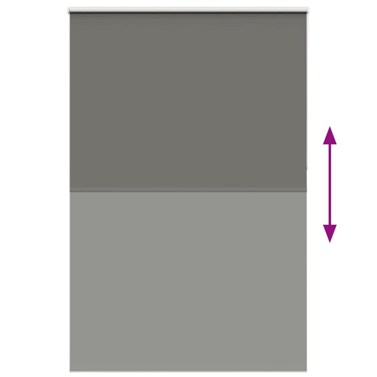 vidaXL Roller Blind Blackout γκρί 165x210 cm Πλάτος υφάσματος 161,6cm