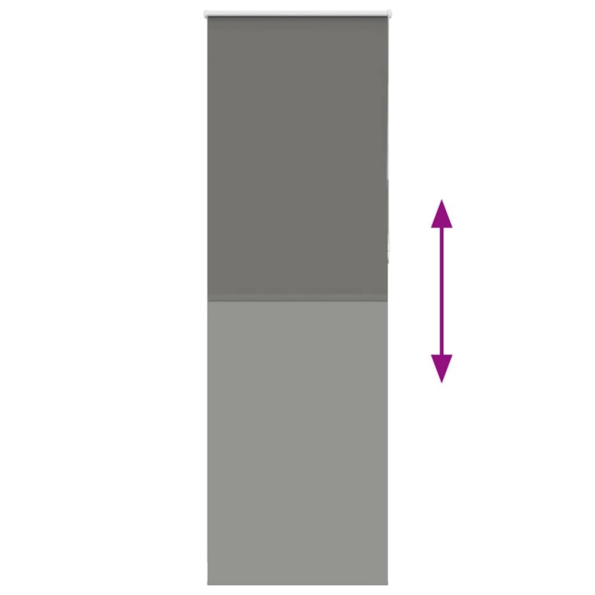 vidaXL Ρολέρ Μπλακάουτ γκρί 70x230 cm Πλάτος υφάσματος 65,7 cm