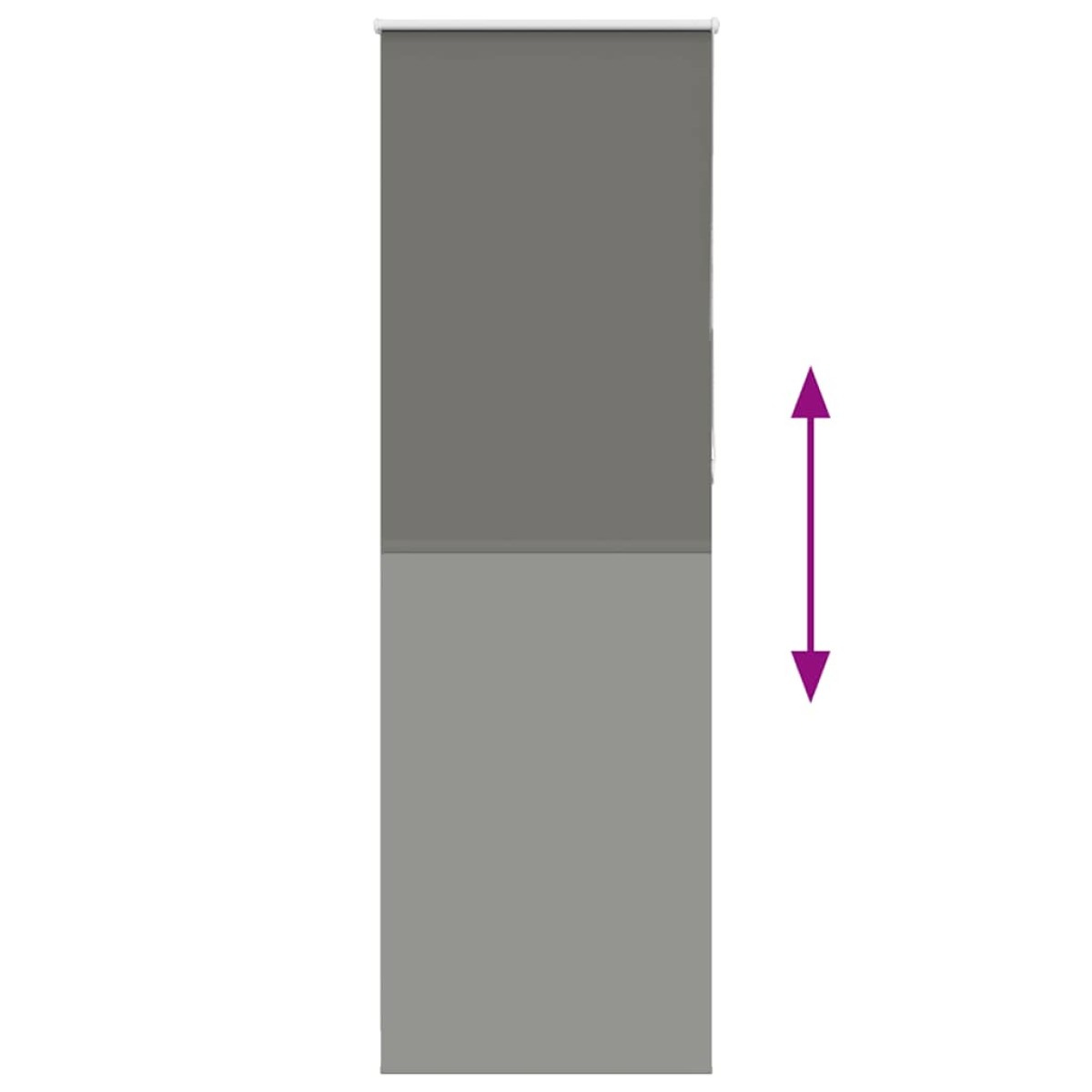 vidaXL Ρολέρ Μπλακάουτ γκρί 80x230 cm Πλάτος υφάσματος 75,7 cm