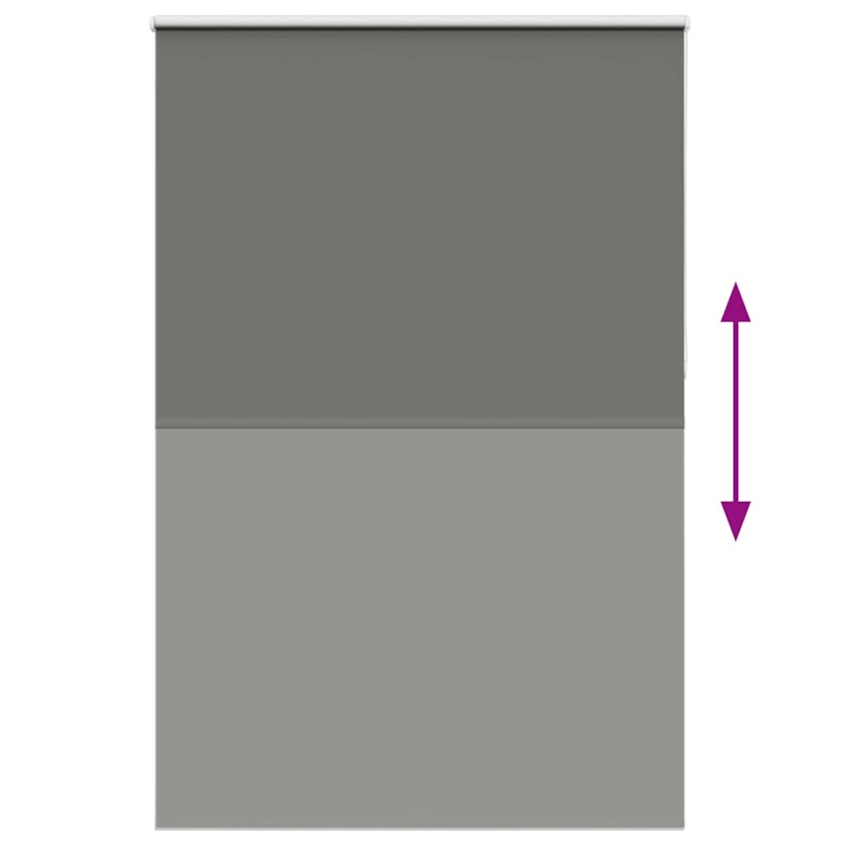 vidaXL Roller Blind Blackout γκρί 160x230 cm Πλάτος υφάσματος 156,6cm