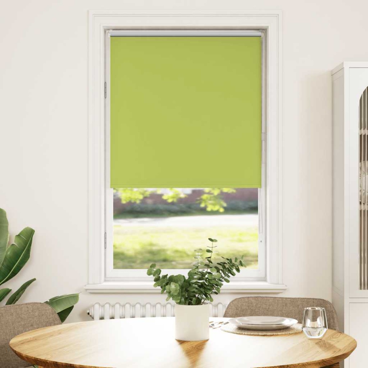 vidaXL Στόρι Συσκότισης με Φύλλα Πράσινο 75x130 εκ. Πλάτος Υφάσματος 70,7 εκ. Πολυεστέρας